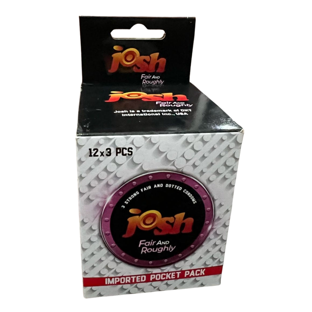 Josh Fair & Roughly – Ribbed & Dotted Condoms (36-Pack) | Enhanced Pleasure | Discreet Delivery