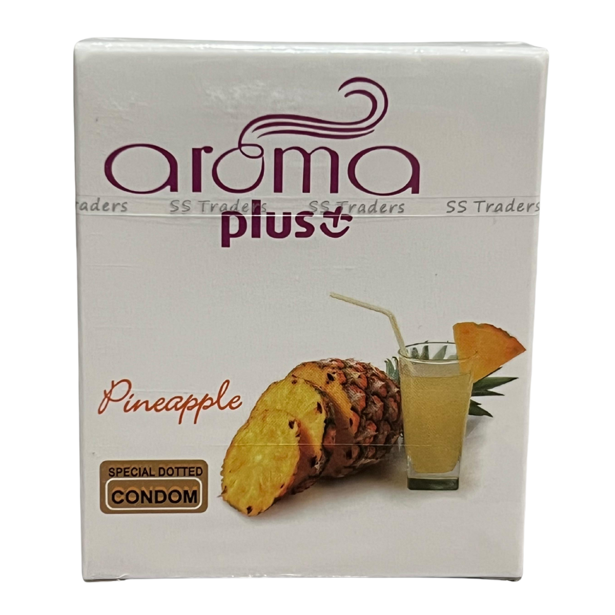 Aroma Pineapple Flavoured Condoms β 3-Pack | Tropical Freshness & Protection