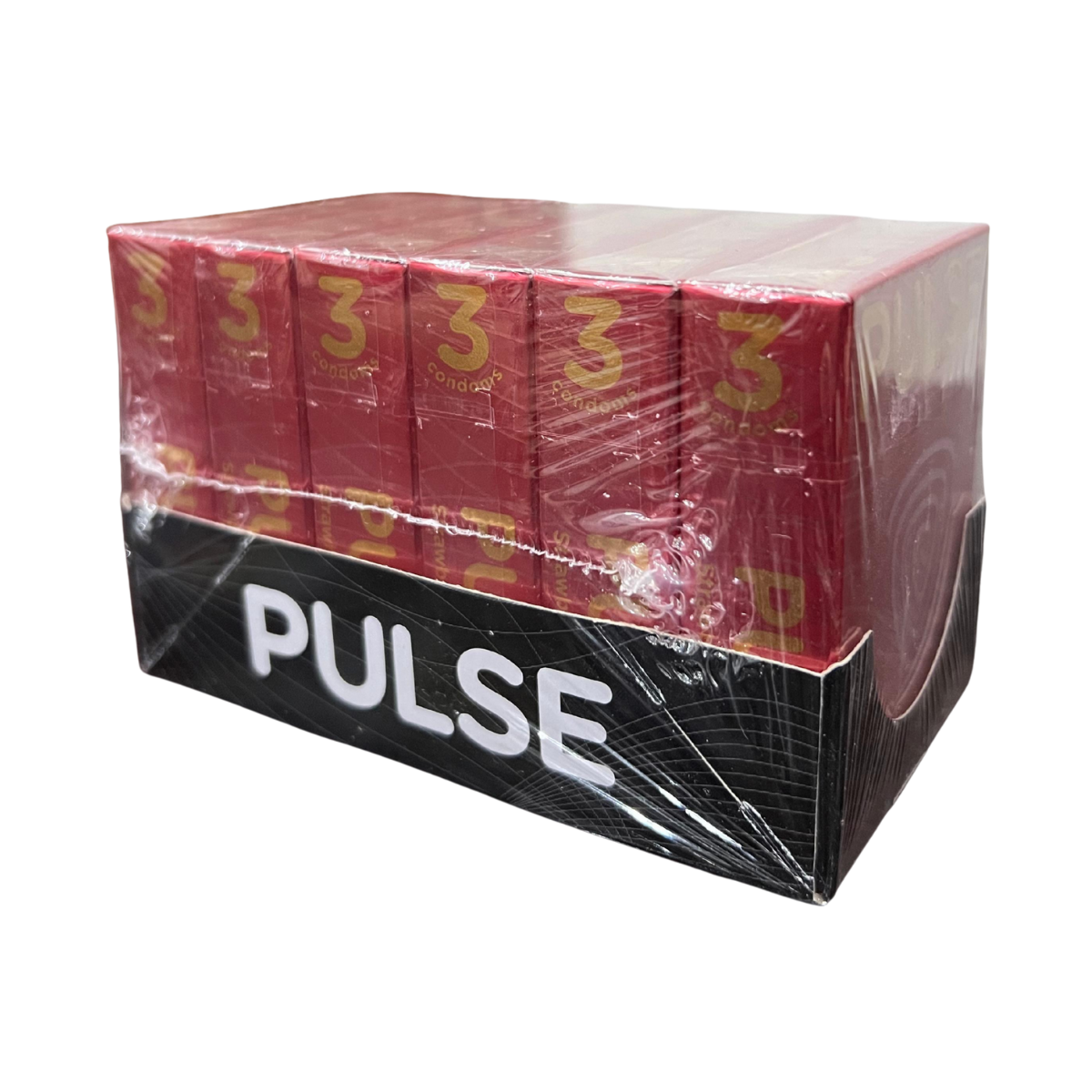 Pulse Imported Strawberry Flavoured Condoms – 18-Pack | Fruity & Fun
