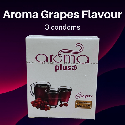 Aroma Grapes Flavoured Condoms – 3-Pack | Sweet & Smooth Experience
