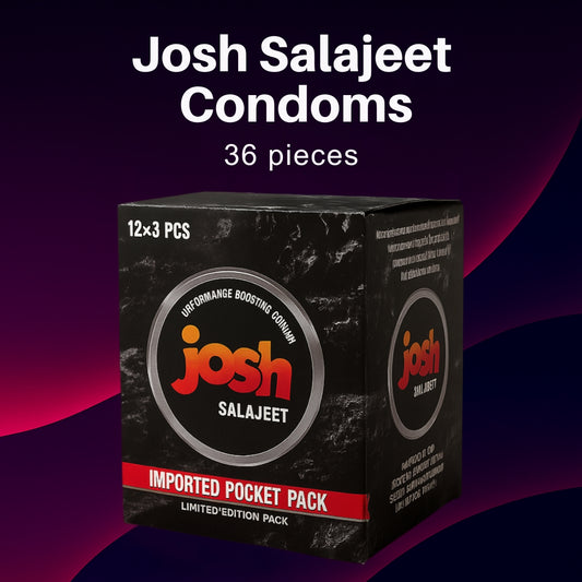 Josh Salajeet Condoms – 36 Pieces (Dispenser Pack with Natural Performance Boost)