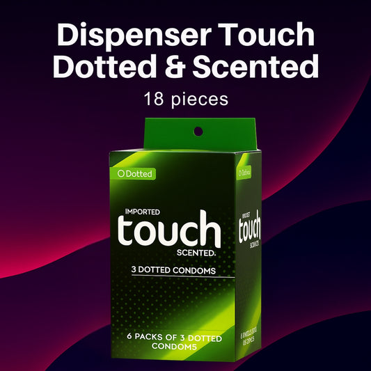 Touch Dotted & Scented Condoms – 18 Pieces (Imported Pleasure Pack with Texture & Aroma)