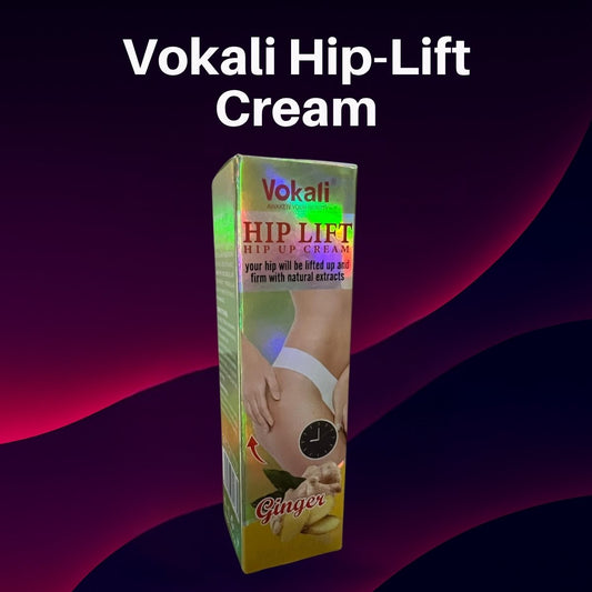 Vokali Hip Lift & Curve Enhancing Cream – Natural Firming Formula for Shaping