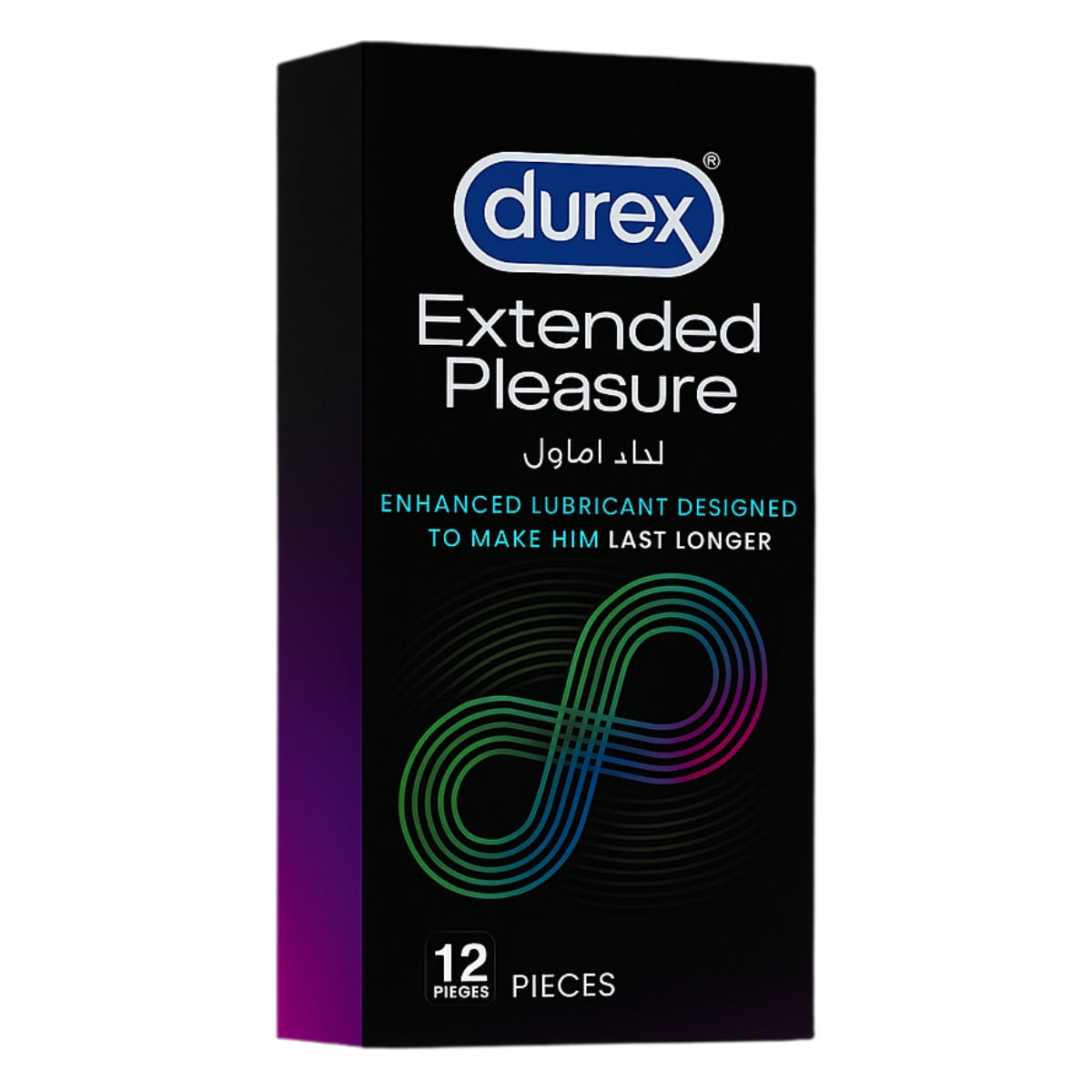 Durex Extended Pleasure Condoms – 12 Pieces with Delay Lubricant for Long-Lasting Performance